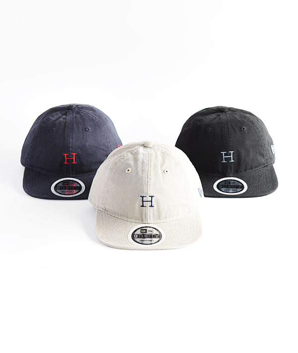 NEW ERA×HOLLYWOOD RANCH MARKET (ニューエラ×ハリウッドランチマーケット) H EMBROIDERY PACKABLE VISOR CAP【MENS&WOMENS】
