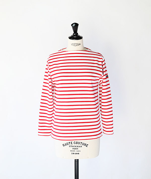 SAINT JAMES (セントジェームス) OUESSANT BORDER ホワイト×レッド【MENS&WOMENS】