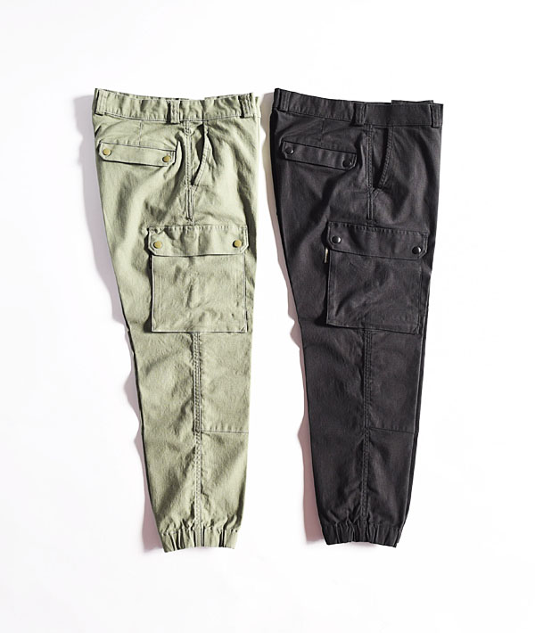 HOLLYWOOD RANCH MARKET(ハリウッドランチマーケット) ストレッチバックサテン アビエーターミリタリーパンツ【MENS】