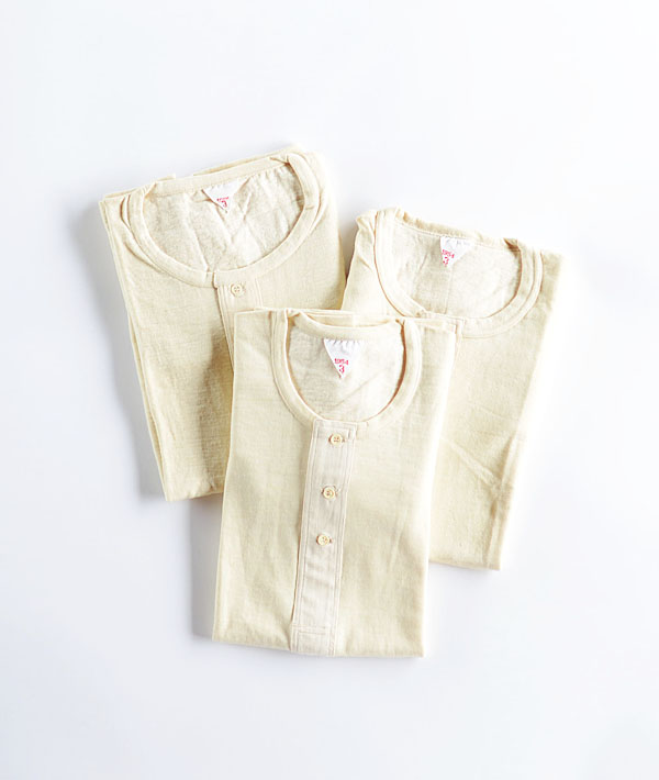 DEAD STOCK(デッドストック) FRENCH COTTON WOOL 3BUTTON LS TOP 50S【MENS】