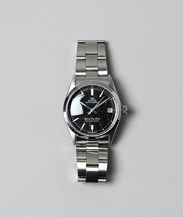 VAGUE WATCH Co. (ヴァーグウォッチカンパニー) Every-One-Date BLACK/SILVER【MENS&WOMENS】
