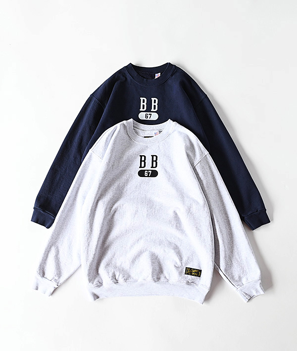 SOUTHERN MF CO.×BLUE BLUE (サウザンマニュファクチャリング×ブルーブルー) BB 67 CREW NECK SWEAT【MENS&WOMENS】