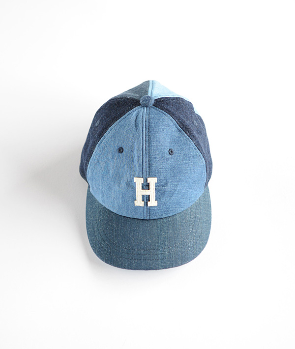 H.R.REMAKE(エイチアールリメイク) デニムパッチ ベースボールキャップ【MENS&WOMENS】