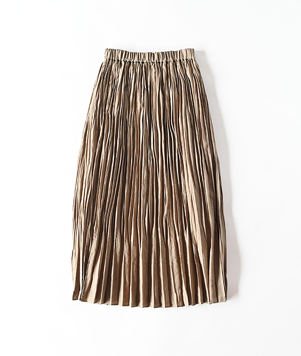 LE GLAZIK(ルグラジック) スラブローン プリーツスカート【WOMENS】