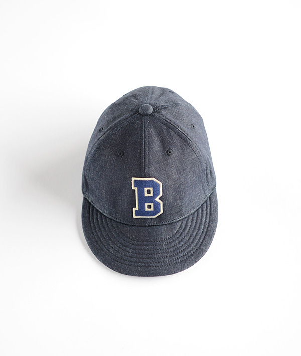 BLUE BLUE(ブルーブルー) ライトデニム Bワッペンベースボールキャップ【MENS&WOMENS】