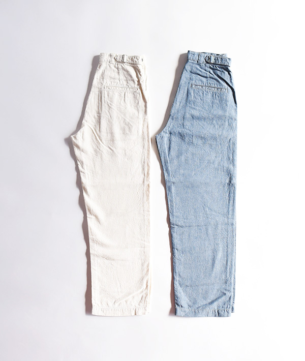 BLUE BLUE(ブルーブルー) ヘリンボーンシャンブレー ランチパンツ ウイメンズ【WOMENS】