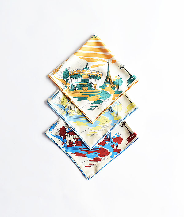 manipuri×ORCIVAL(マニプリ×オーシバル) シルクスカーフ Drawing【WOMENS】