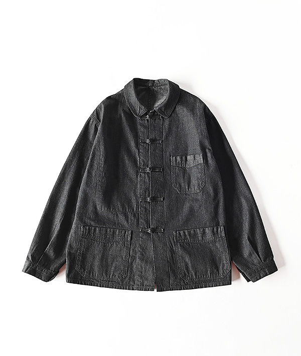 BLUE BLUE(ブルーブルー) ライトデニム フレンチチャイナ ワークジャケット【MENS&WOMENS】