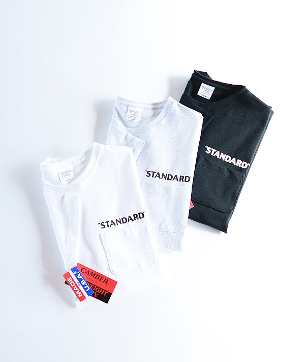 CAMBER×HIGH STANDARD (キャンバー×ハイスタンダード) MAX WEIGHT STANDARD POCKET SS TEE【MENS】