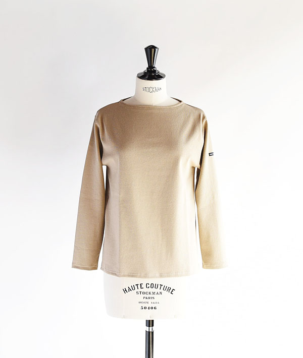 SAINT JAMES (セントジェームス) OUESSANT SOLID ベージュ SABLE【MENS&WOMENS】