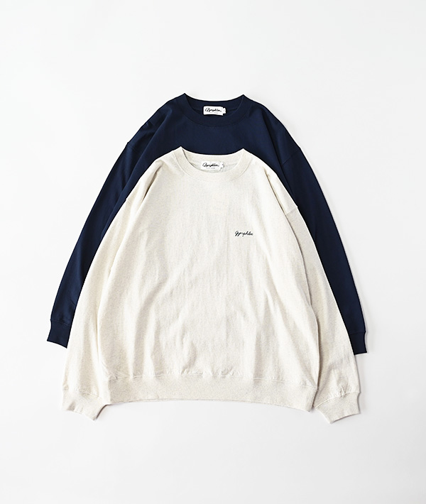 GYMPHLEX(ジムフレックス) コットンジャージー クルーネック長袖Tシャツ【MENS】