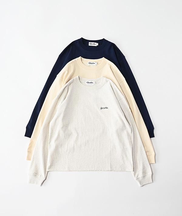 GYMPHLEX(ジムフレックス) コットンジャージー クルーネック長袖Tシャツ【WOMENS】