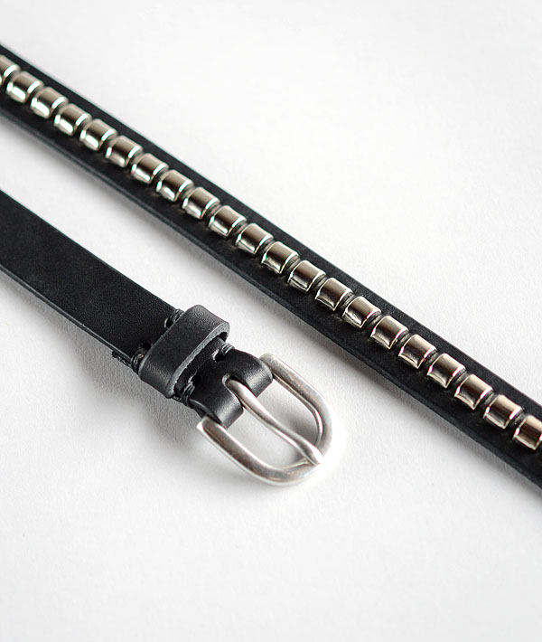HALCYON BELT COMPANY (ハルシオンベルトカンパニー) SILVER CLINCHER OIL LEATHER BELT【MENS】