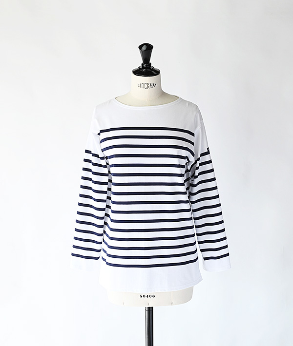 SAINT JAMES (セントジェームス) NAVAL ホワイト×マリン【MENS&WOMENS】