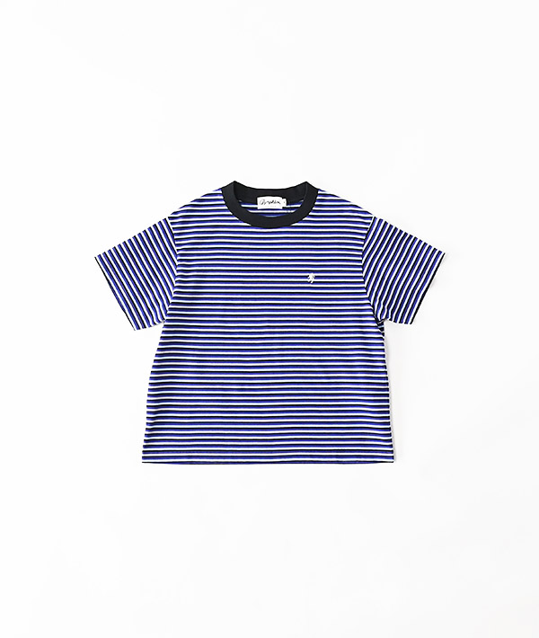 GYMPHLEX(ジムフレックス) マルチストライプ クルーネックTシャツ【WOMENS】