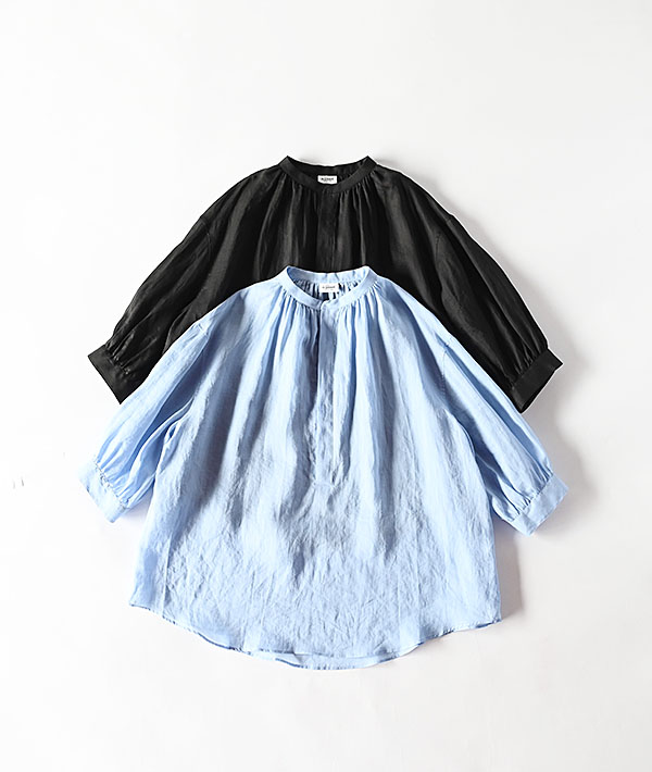 LE GLAZIK(ルグラジック) ラミー ギャザーネックシャツ【WOMENS】