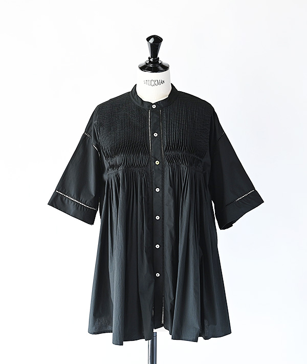 INDIA INDUSTRY(インディアインダストリー) ピンタックシャツ【WOMENS】