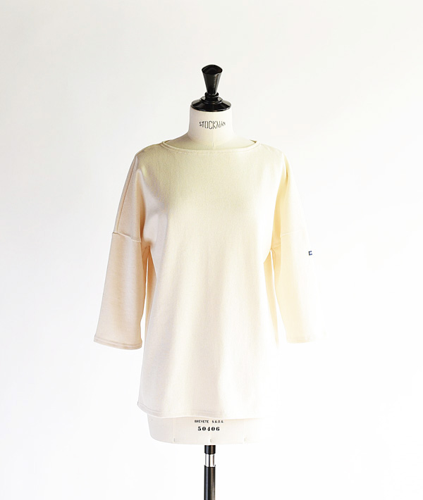 SAINT JAMES (セントジェームス) CRAZSLOU ドロップショルダー七分袖 エクリュ【WOMENS】