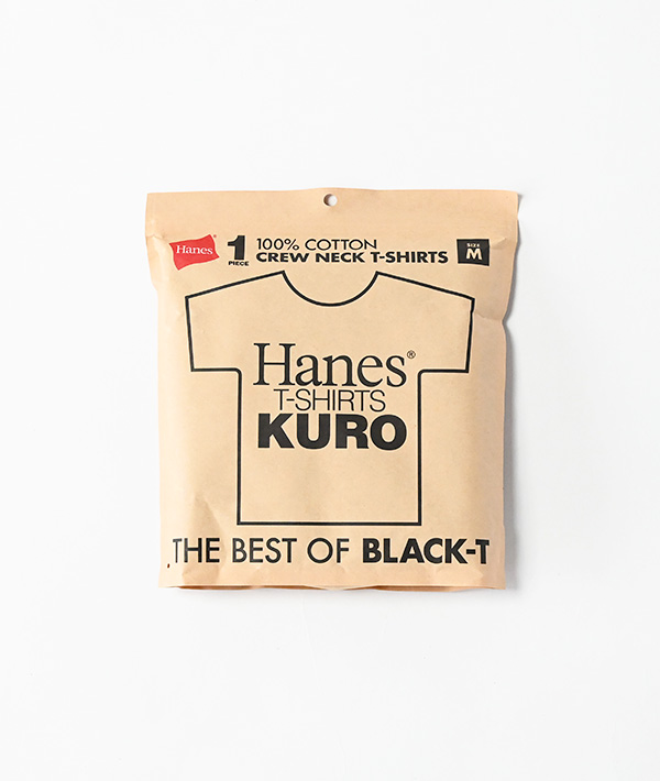 Hanes(ヘインズ) T-SHIRTS KURO  クルーネックTシャツ【MENS&WOMENS】