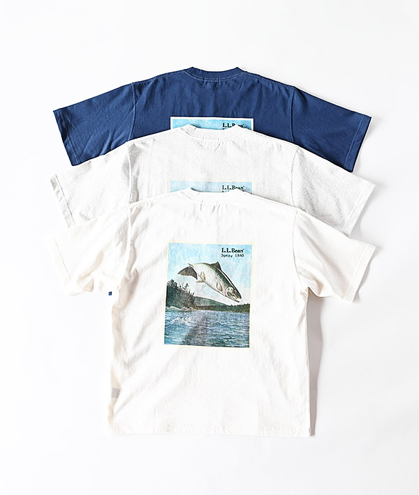 L.L.Bean(エルエルビーン) Bean's 1980's Catalog Trout Tee【MENS】