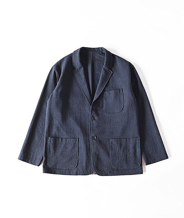 BLUE BLUE(ブルーブルー) クリスピーストレッチサマーウール シアサッカー イージージャケット【MENS&WOMENS】