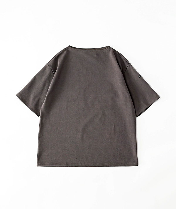 SAINT JAMES (セントジェームス) 五分袖ドロップショルダー TAUPE【MENS】