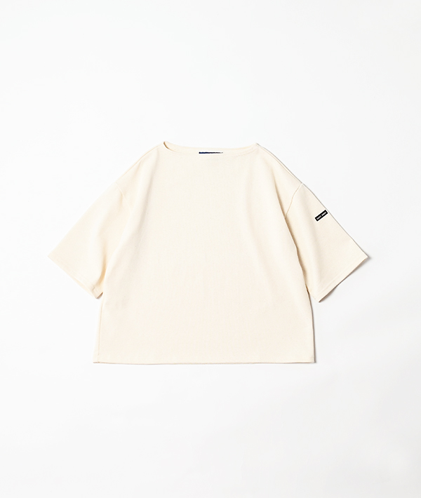 SAINT JAMES (セントジェームス) 五分袖ドロップショルダー ECRU【WOMENS】