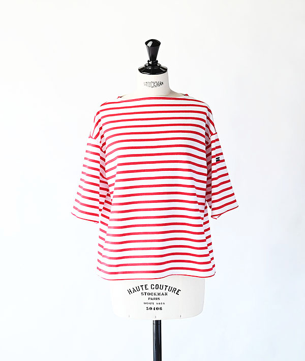 SAINT JAMES (セントジェームス) TEELOOSE 五分袖ドロップショルダー NEIGE×TULIPE【WOMENS】