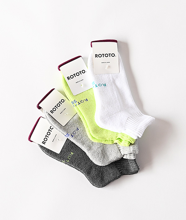 ROTOTO (ロトト) EVERYDAY PILE ANKLE SOCKS【MENS&WOMENS】