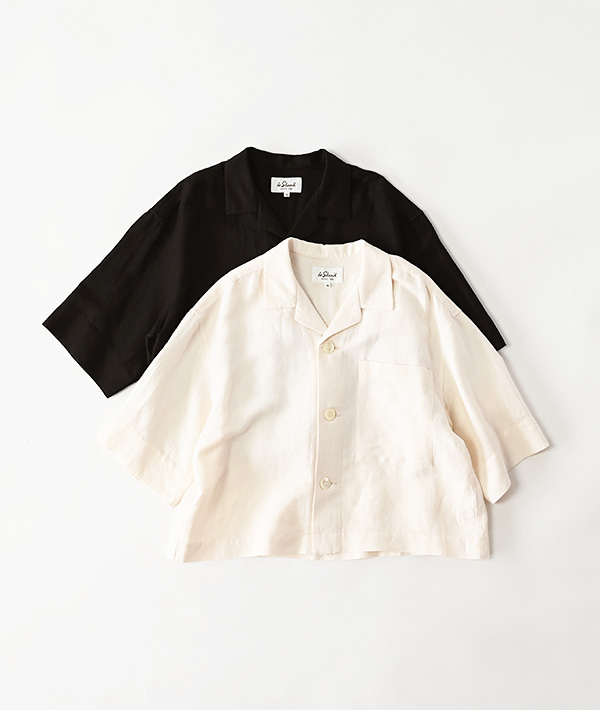 LE GLAZIK(ルグラジック) オープンカラー半袖シャツ【WOMENS】