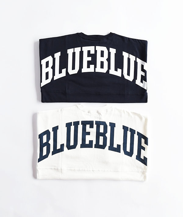 RUSSELL×BLUE BLUE(ラッセル×ブルーブルー) BIG LOGO S/S FOOTBALL T-SHIRTS【MENS】