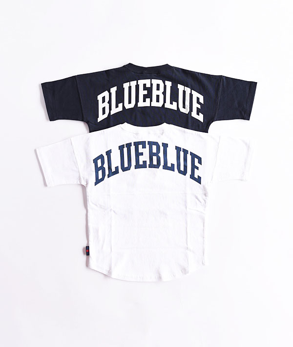 RUSSELL×BLUE BLUE(ラッセル×ブルーブルー) KIDS BIG LOGO S/S FOOTBALL T-SHIRTS【KIDS】