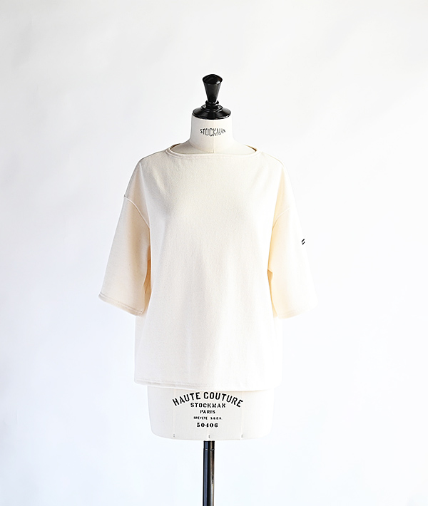 SAINT JAMES (セントジェームス) TEELOOSE ドロップショルダー五分袖 エクリュ【WOMENS】