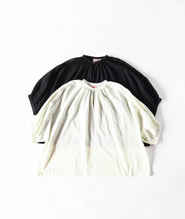 INDIA INDUSTRY(インディアインダストリー) コットン 刺繍プルオーバーシャツ【WOMENS】