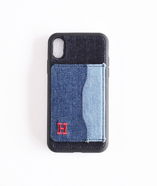 H.R.REMAKE(エイチアールリメイク) I Phone XR DENIM PATCH STAND CASE【MENS&WOMENS】