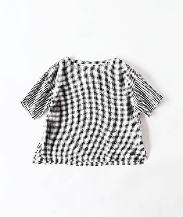 ORCIVAL(オーシバル) リネン ボートネックプルオーバーシャツ PLAID【WOMENS】
