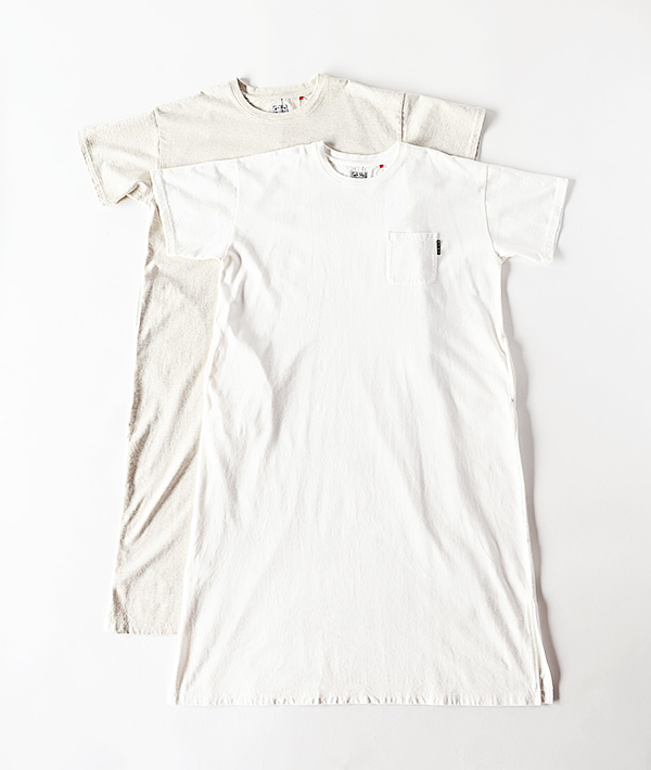 BLUE BLUE(ブルーブルー) ヘビーテンジク ポケット ショートスリーブワンピース【WOMENS】