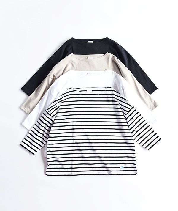 ORCIVAL(オーシバル) コットンモヨン ドロップショルダー七分袖【WOMENS】