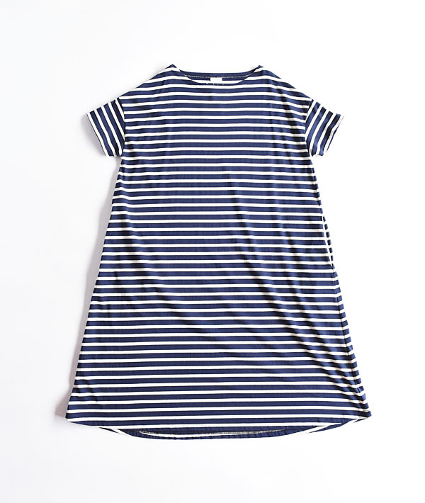 ORCIVAL(オーシバル) コットンモヨン ボートネックワンピース【WOMENS】