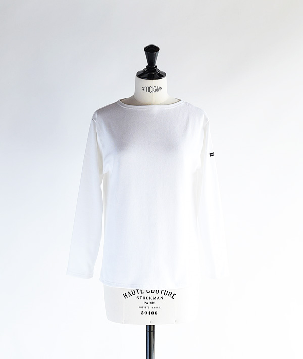 SAINT JAMES (セントジェームス) OUESSANT SOLID ホワイト【MENS&WOMENS】