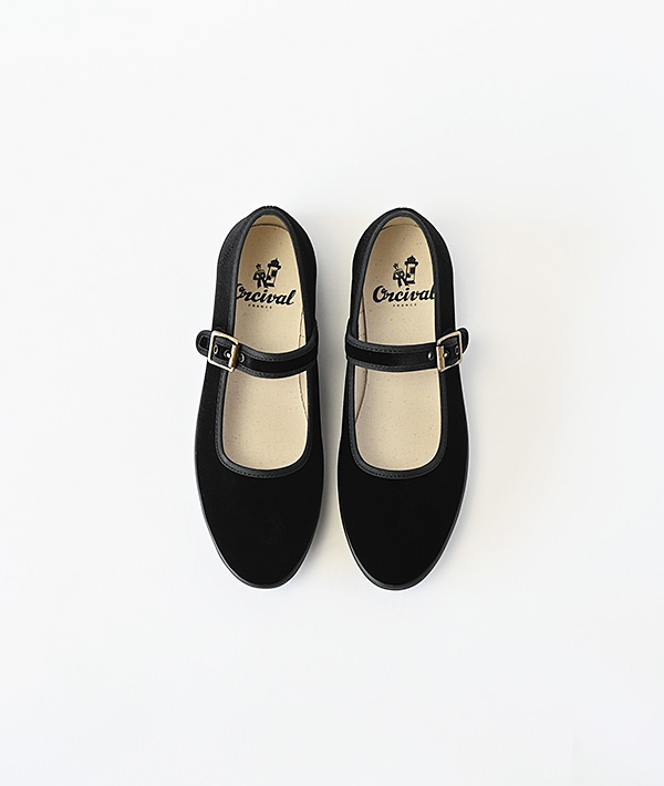 ORCIVAL(オーシバル) VELVET STRAP SHOES【WOMENS】