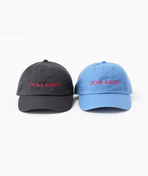 HIGH STANDARD (ハイスタンダード) WORK SLOGAN DONE RIGHT CAP【MENS&WOMENS】