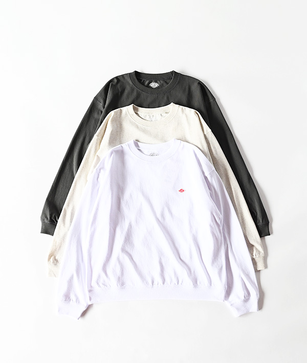 DANTON(ダントン) クルーネック 長袖スウェットTシャツ【WOMENS】