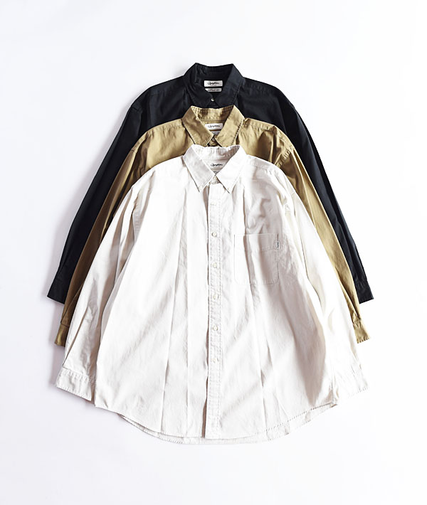 GYMPHLEX(ジムフレックス) コットンツイル ビッグボタンダウンシャツ VTW【MENS】