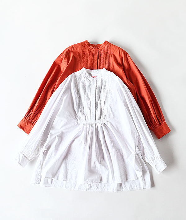 INDIA INDUSTRY(インディアインダストリー) コットンポプリン ブザムシャツ【WOMENS】