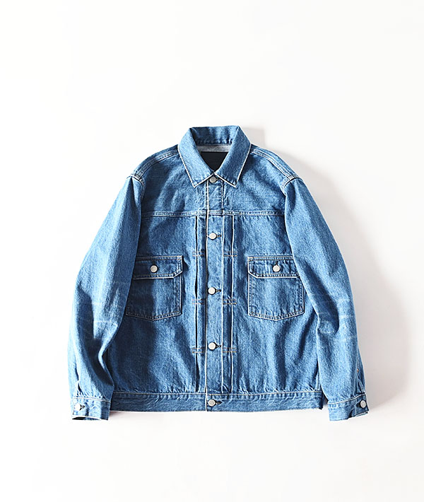 BLUE BLUE(ブルーブルー) MODスーピマセルビッチデニム 2ndタイプ トラッカージャケット /FADE WASH【MENS&WOMENS】