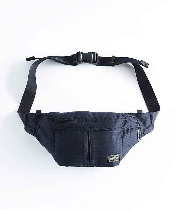 PORTER×BLUE BLUE(ポーター×ブルーブルー) インディゴリップストップ ウエストバッグ【MENS&WOMENS】