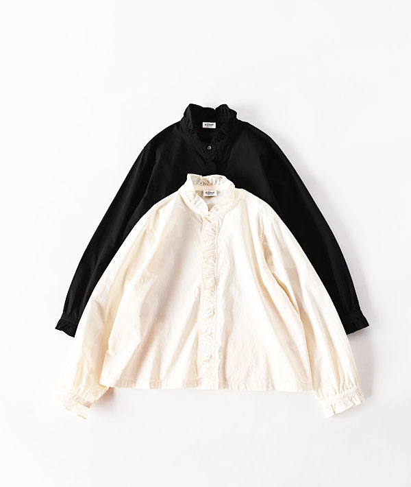 LE GLAZIK(ルグラジック) コットン ラッフルシャツ【WOMENS】