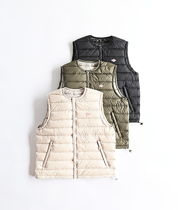 DANTON(ダントン) クルーネック インナーダウンベスト【WOMENS】