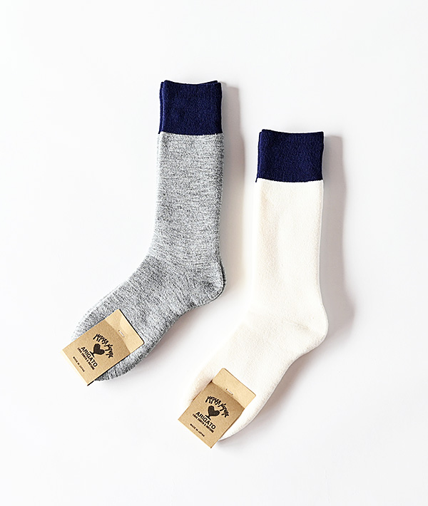 BLUE BLUE(ブルーブルー) バルキーパイル ミリタリー 2トーンソックス【MENS&WOMENS】